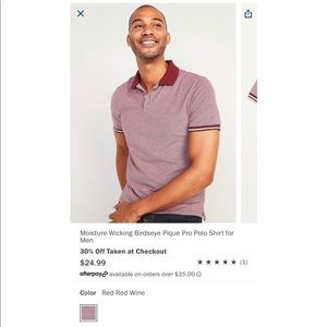 Old Navy Men’s Polo Shirt Medium NWT